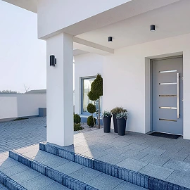 LIZZI II outdoor wall light 2xGU10 2x8W IP54 anthracite grey (Rendl)