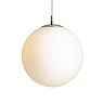 LUNA 30 piekaramā lampa opāla stikls/hroms, E27 15W (Rendl)