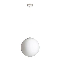 LUNA 30 pendant lamp opal glass/chrome, E27 15W (Rendl)