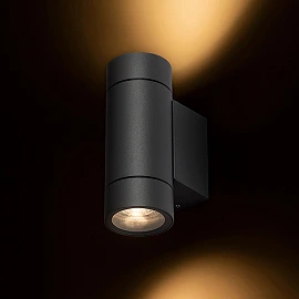 Wall light outdoor "MIZZI NEW", 2x GU10, aluminum, anthracite grey - RENDL - R13643