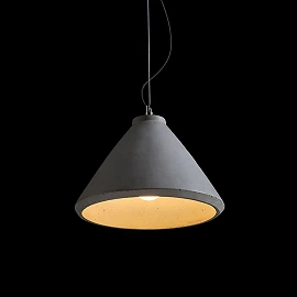 RADICAL pendant lamp concrete, E27 15W (Rendl)