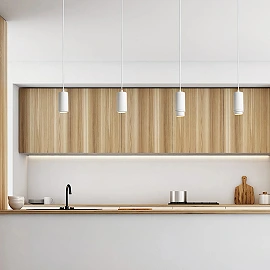 OPTIMUS pendant light white, adjustable beam 10–50°, GU10 9W (Rendl)