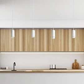 OPTIMUS pendant light white, adjustable beam 10–50°, GU10 9W (Rendl)