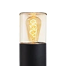 QUINN 60 outdoor bollard lamp black amber glass, E27 11W (Rendl)