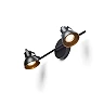 Spot light "ROSITA II" 2x GU10 max. 9W, white or black
