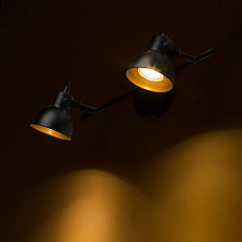 Spot light "ROSITA II" 2x GU10 max. 9W, white or black