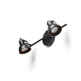 Spot light "ROSITA II" 2x GU10 max. 9W, white or black