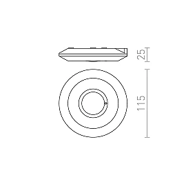 SENSOR ceiling motion detector, 360°, max 2000W (Rendl)