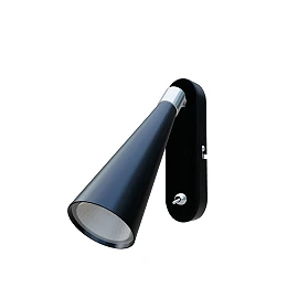 ALEXIS WALL reading lamp black chrome, GU10 5W (Rendl)