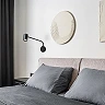 FILIP wall lamp with arm black, GU10 5W (Rendl)