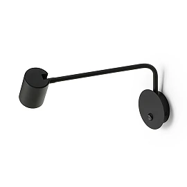 FILIP wall lamp with arm black, GU10 5W (Rendl)