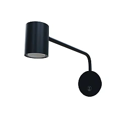 FILIP wall lamp with arm black, GU10 5W (Rendl)