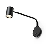 FILIP wall lamp with arm black, GU10 5W (Rendl)
