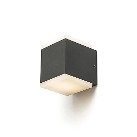 Outdoor, IP54, wall light "TIRAS", 2x 6W LED, anthracite, R13569, Rendl Light