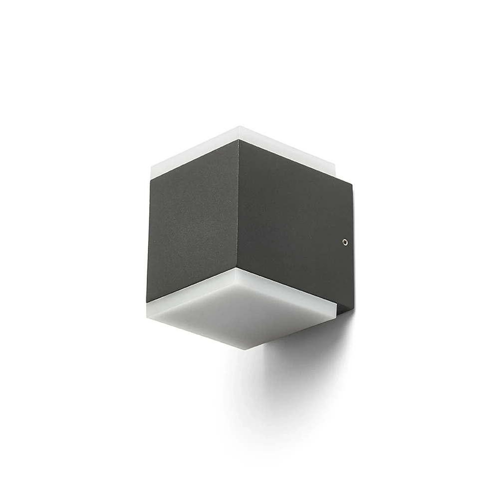 Outdoor, IP54, wall light "TIRAS", 2x 6W LED, anthracite, R13569, Rendl Light