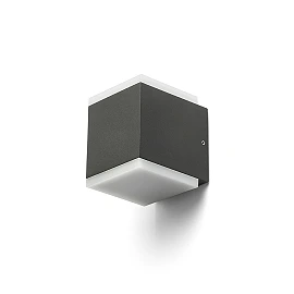 Outdoor, IP54, wall light "TIRAS", 2x 6W LED, anthracite, R13569, Rendl Light