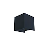TITO SQ DIMM wall light black, LED 2x3W, IP65, 3000K (Rendl)