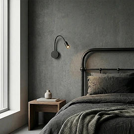 VALE wall reading light black, LED 3W 3000K 175lm 30° (Rendl)
