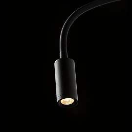 VALE wall reading light black, LED 3W 3000K 175lm 30° (Rendl)