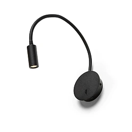 VALE wall reading light black, LED 3W 3000K 175lm 30° (Rendl)