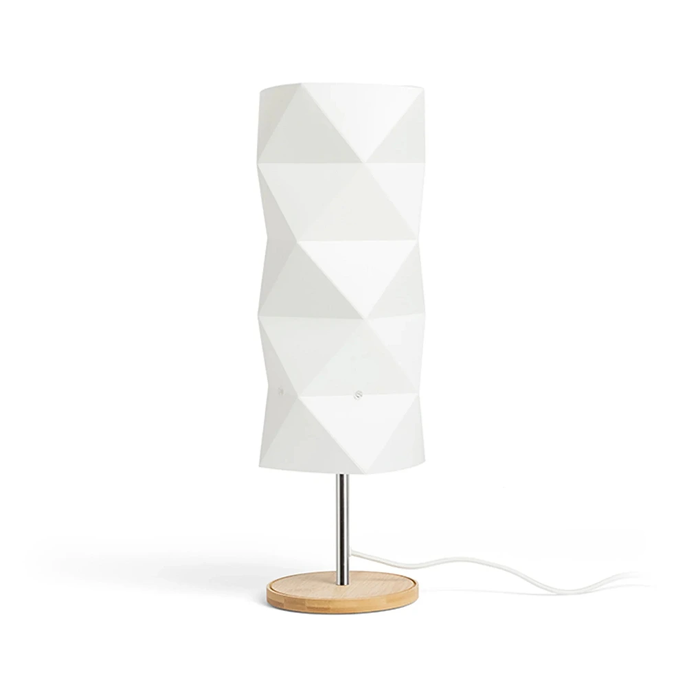 ZUMBA table lamp white PVC/wood/chrome, E14 11W (Rendl)