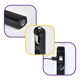 USB rechargeable hand torch 250lm with magnet (Spector Light 17571S)