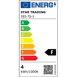 LED bulb E27 ST64 Soft Glow 2100K dimmable (Star Trading 352-72-1)