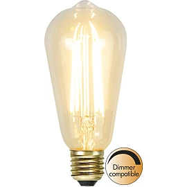 LED bulb E27 ST64 Soft Glow 2100K dimmable (Star Trading 352-72-1)