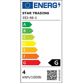 Decorative LED Filament Bulb E27 T30 Clear 2200K 250lm CRI95 Dimmable (Star Trading 352-66-1)