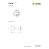 IS D360 ECO white recessed motion sensor, 360°, IP20 (STEINEL)