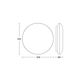 DL Vario Quattro S LED outdoor sensor ceiling light 9.8W 1000lm 3000K anthracite (Steinel)
