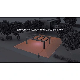 STEINEL DL Vario Quattro S — Outdoor ceiling LED light with 4× PIR sensors, 3000K, IP54