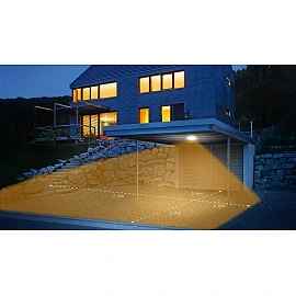 STEINEL DL Vario Quattro S — Outdoor ceiling LED light with 4× PIR sensors, 3000K, IP54