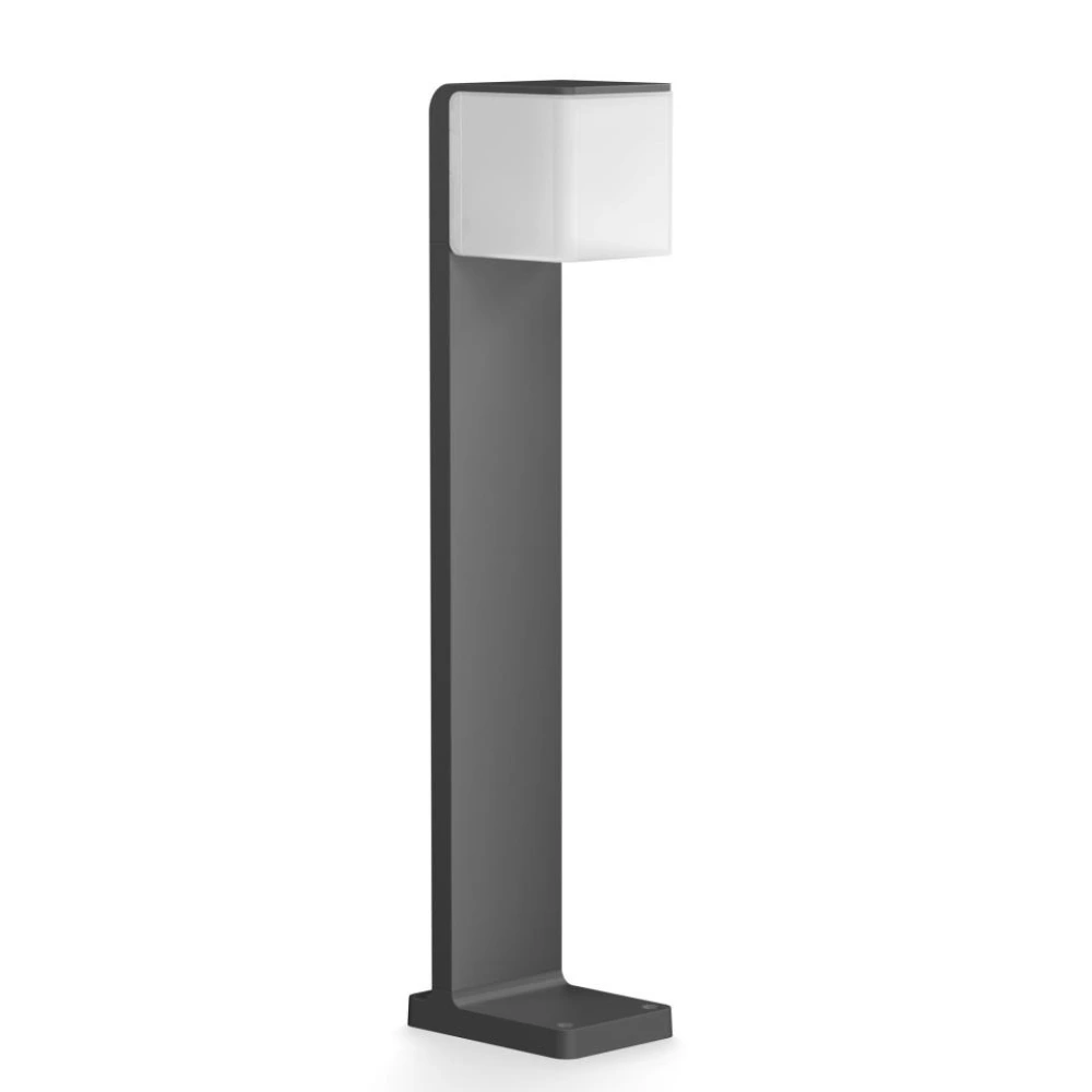 STEINEL GL 80 SC — smart LED bollard light with motion sensor (anthracite, 3000 K, IP44)