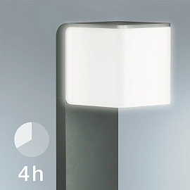 STEINEL GL 80 SC — smart LED bollard light with motion sensor (anthracite, 3000 K, IP44)