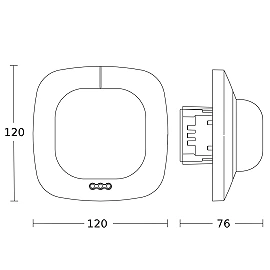 Presence detector, IR Quattro 8m, Steinel