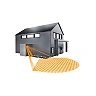 IS 2140 ECO motion detector, black, 140°, 14 m, IP54 (Steinel)