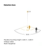 Motion detector IS 2140 ECO white, 140°, 2000W, 14m, IP54, STEINEL