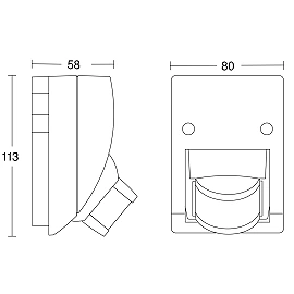 Motion detector IS 2160 ECO, 160°, 12m, STEINEL