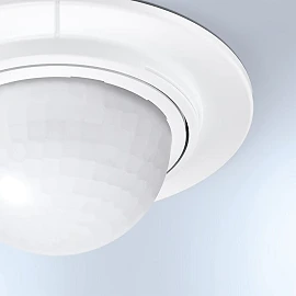 IS 2360 DE ECO 8m — griestos iebūvējams kustību sensors, 360°, IP54, balts (STEINEL)