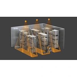Motion detector for corridors IS 345 MX Highbay, 2000 W, 30m, mount. height 4-14m, STEINEL