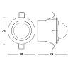 STEINEL IS 360-1 DE — Flush-mount PIR motion detector, 360°, IP54