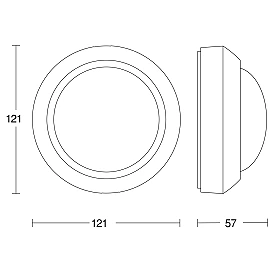 IR motion sensor IS 360-3, 360°, 2000W, 12m, STEINEL