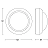 IR motion sensor IS 360-3, 360°, 2000W, 12m, STEINEL