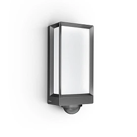 STEINEL L 42 SC — LED outdoor wall light with motion sensor (anthracite, 3000 K, IP54, Bluetooth)