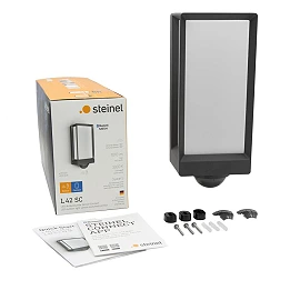 STEINEL L 42 SC — LED outdoor wall light with motion sensor (anthracite, 3000 K, IP54, Bluetooth)