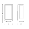 STEINEL L 42 SC — LED outdoor wall light with motion sensor (anthracite, 3000 K, IP54, Bluetooth)