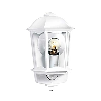 L 190 S outdoor sensor wall light, white, 1×E27, IP44 (Steinel)