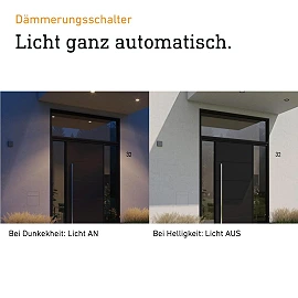 STEINEL NightmatIQ — twilight switch / photoelectric controller (anthracite, IP54)