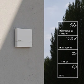 STEINEL NightmatIQ — twilight switch / photoelectric controller (white, IP54)
